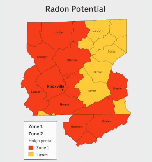 Radon Testing Map